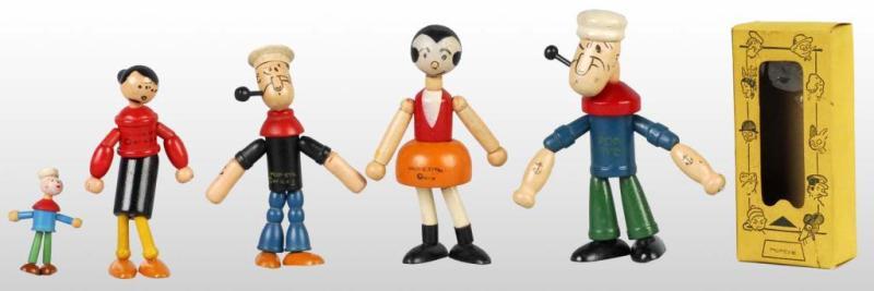 Appraisal: Jaymar Popeye Olive Oyl Jointed Figures Description Japanese Lot includes