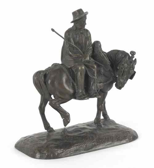 Appraisal: Jean Francois Theodore Gechter French - bronze of a farmer