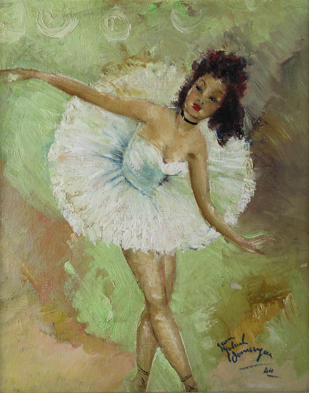 Appraisal: JEAN GABRIEL DOMERGUE FRENCH - BALLERINA Oil on canvas x