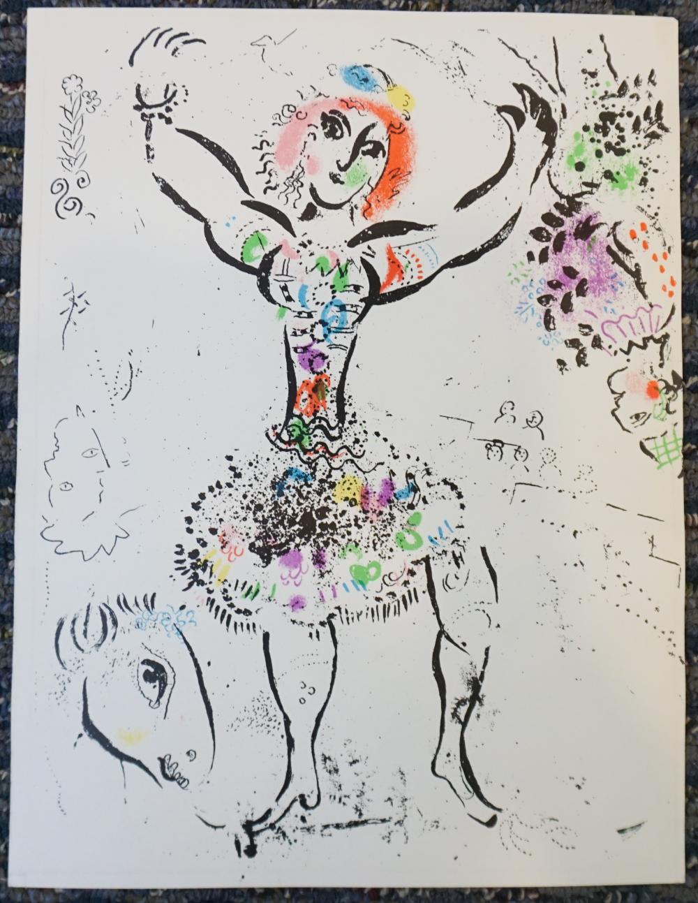 Appraisal: AFTER MARC CHAGALL FRENCH - LA JONGLEUSE LITHOGRAPH IN COLOR