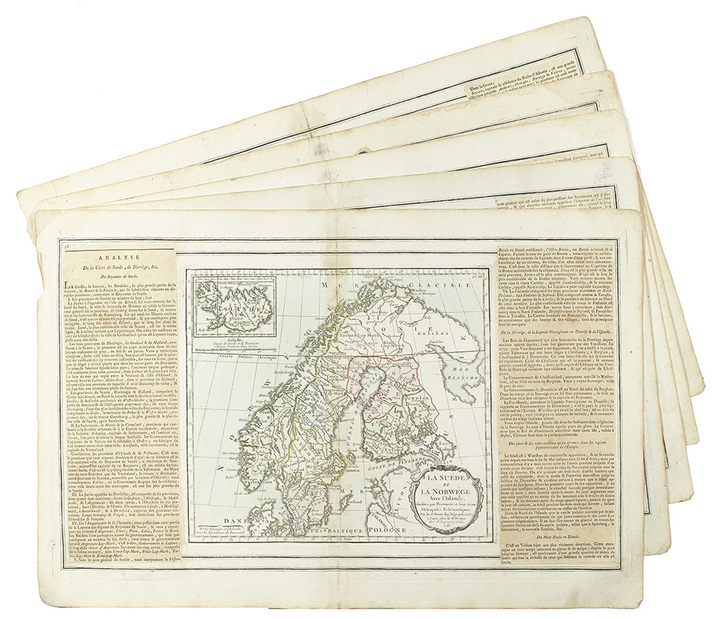 Appraisal: BRION de la TOUR LOUIS Group of double-page engraved maps