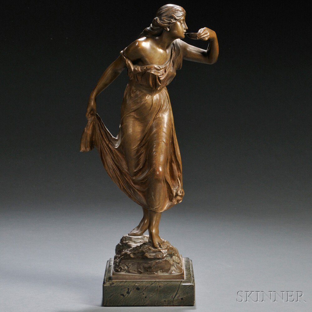 Appraisal: After Adolf Muller-Crefeld German - La Source bronze cast of