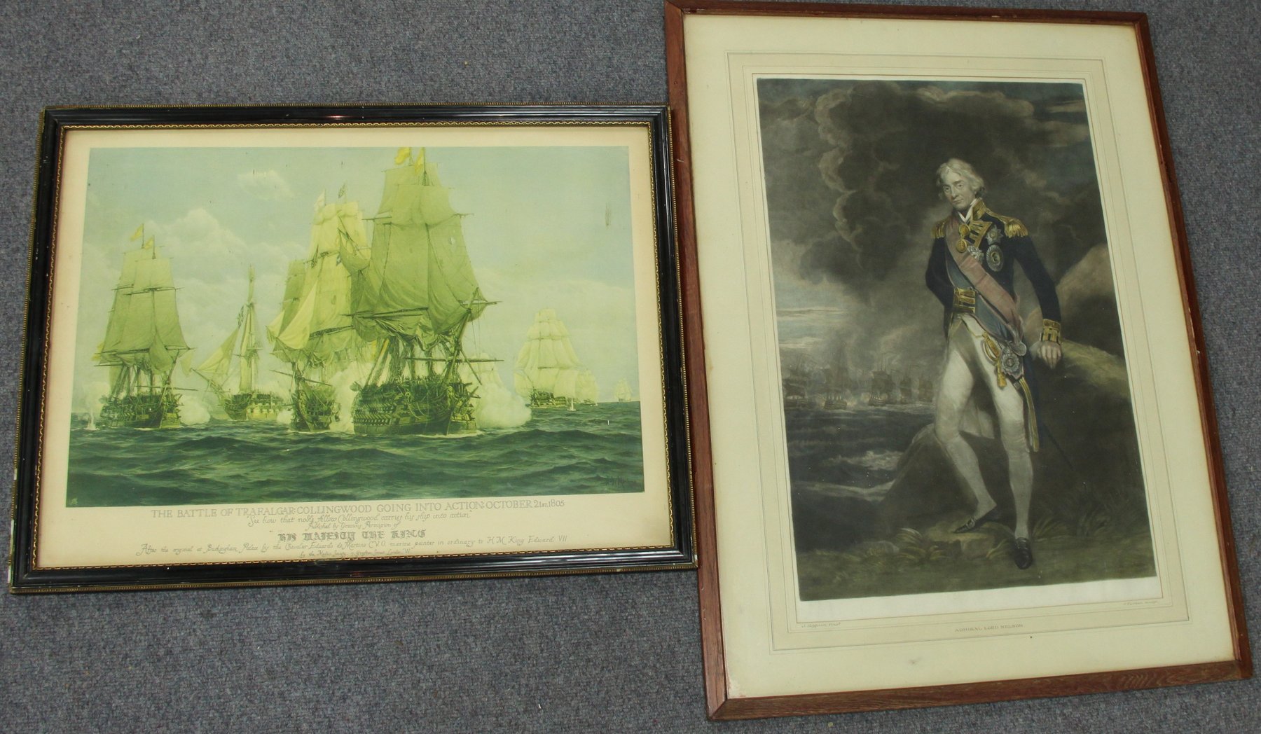 Appraisal: C Turner after J Hoppner Admiral Lord Nelson print in