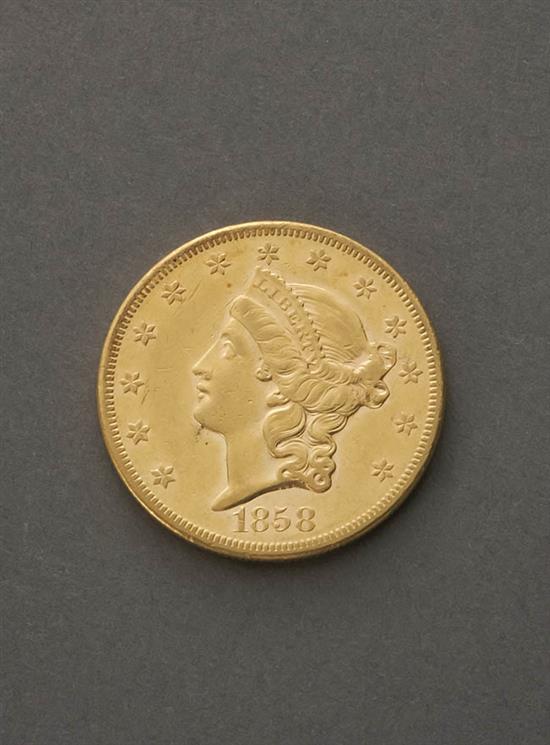 Appraisal: U S Liberty Head -S Twenty-Dollar Gold Coin