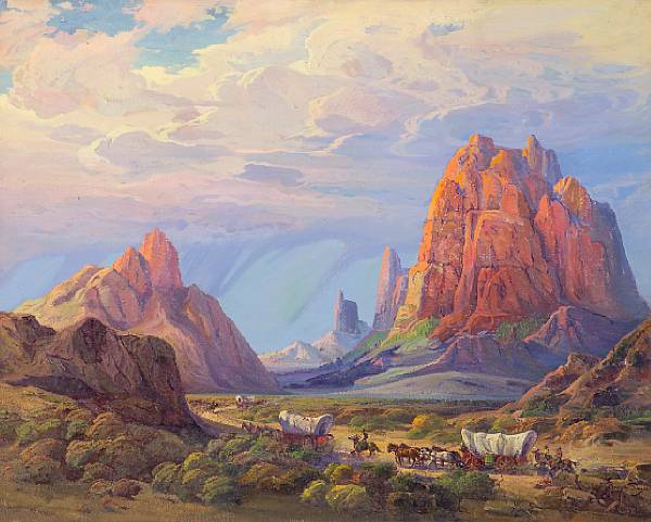 Appraisal: Fred Grayson Sayre American - Monument Valley signed 'F Grayson