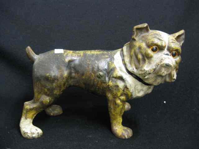 Appraisal: Cast Iron Figural Doorstop of a Bulldog '' tall ''