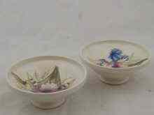 Appraisal: A pair of ceramic Moorcroft bowls cm dia Blue impressed