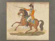 Appraisal: Four early th c coloured prints of military heroes of