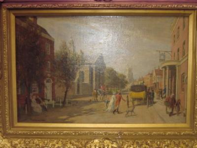 Appraisal: FRANK REYNOLDS th Century Street Scene early th century oil