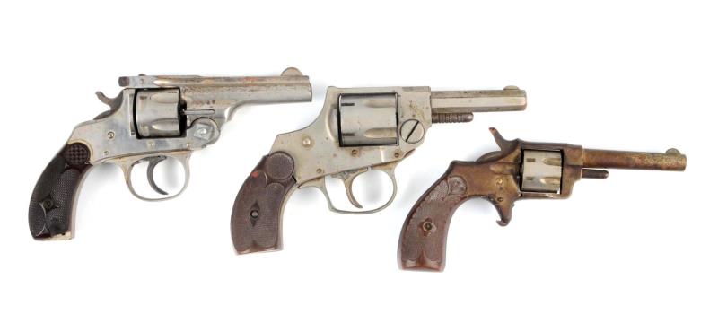 Appraisal: Lot Of Antique Revolvers The first gun is a Russian