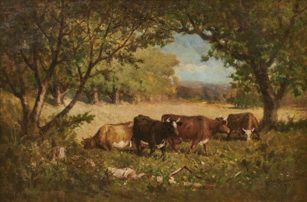 Appraisal: EDWARD MITCHELL BANNISTER American - Cows Grazing Under the Oaks