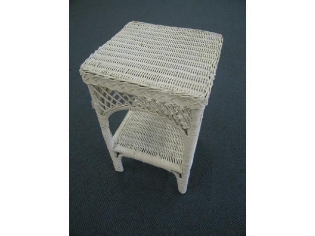 Appraisal: Wicker Side Table