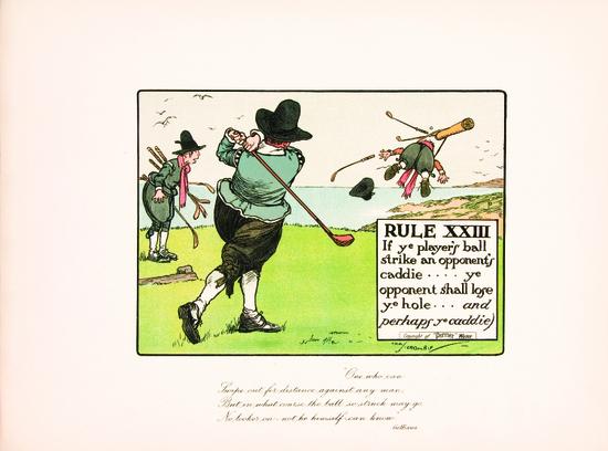 Appraisal: CROMBIE Charles - The Rules of Golf Illustrated Derby and