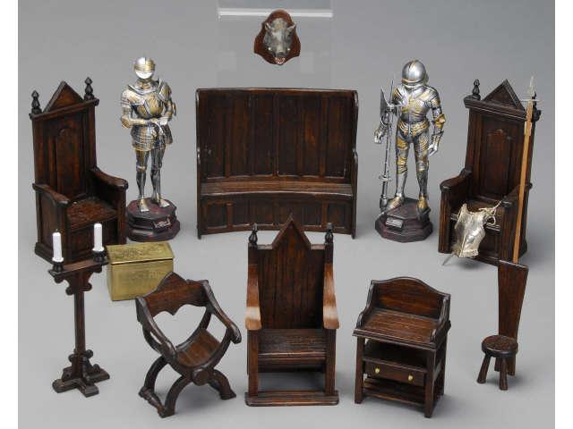 Appraisal: Lot of Michael Mortimer Furniture MN English Tudor style furniture