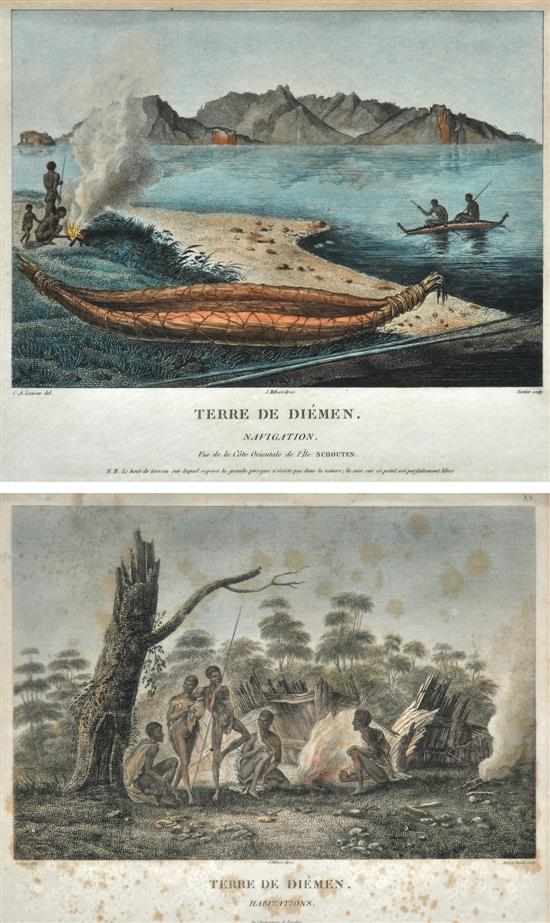 Appraisal: Charles-Alexandre Lesueur - Terre de Diemen Navigation and Habitations hand