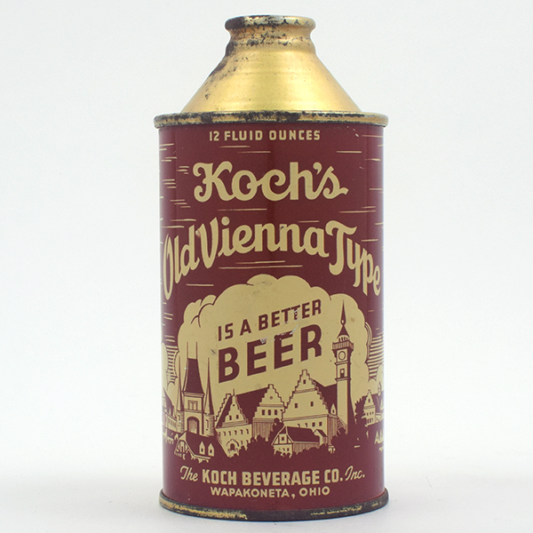 Appraisal: Kochs Old Vienna Beer Cone Top BEAUTIFUL - Reference USBC