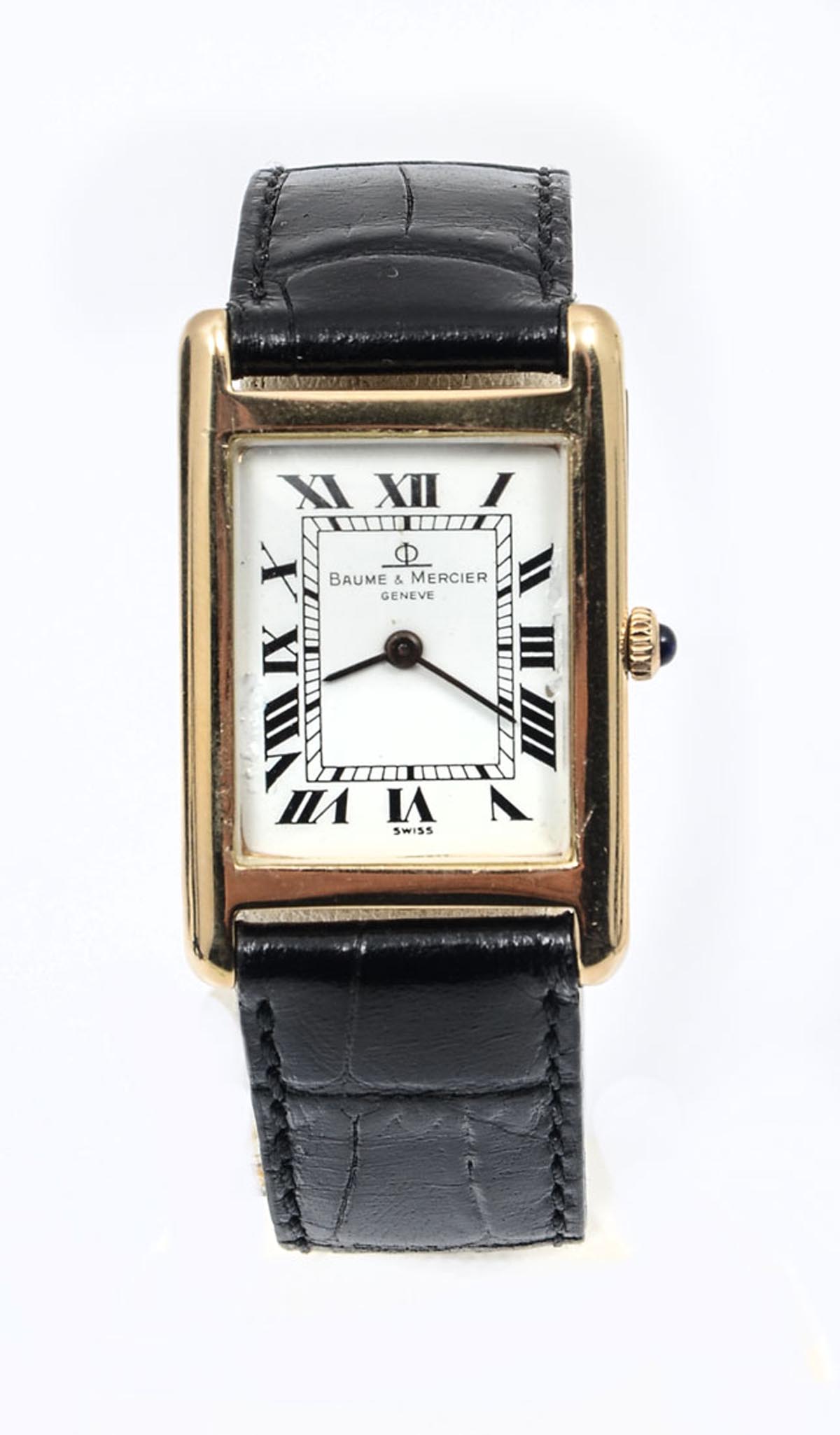 Appraisal: VINTAGE LADIES K BAUME AND MERCIER WATCH K yellow gold