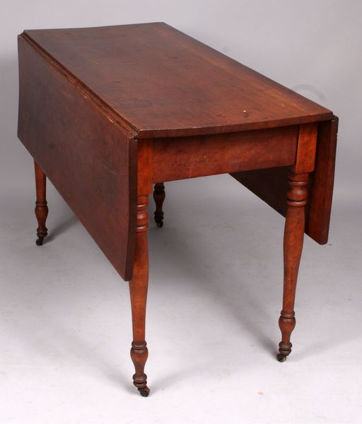 Appraisal: Early th Century country dropleaf table h x w closed