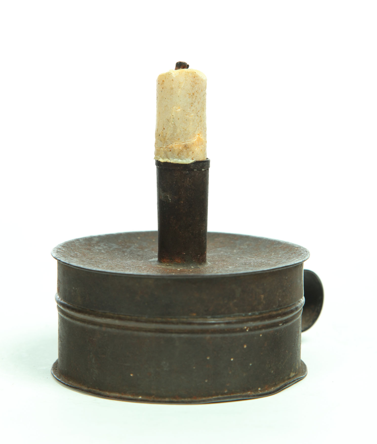 Appraisal: TINDER BOX New England early th century tinned iron Typical