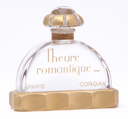 Appraisal: CORDAY L'Heure Romantique Baccarat perfume bottle in crystal with gilded