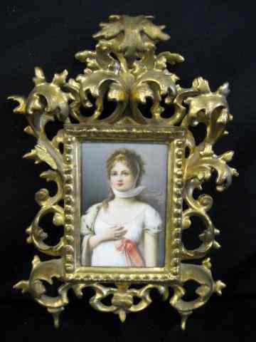 Appraisal: Painting on Porcelain Plaque of Queen Louise '' x ''