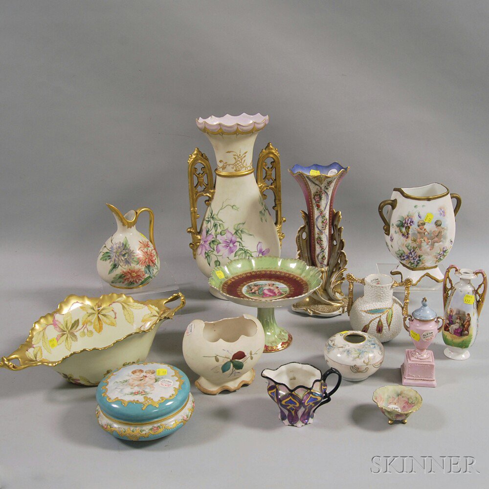 Appraisal: Fourteen Pieces of European Porcelain th and th century including