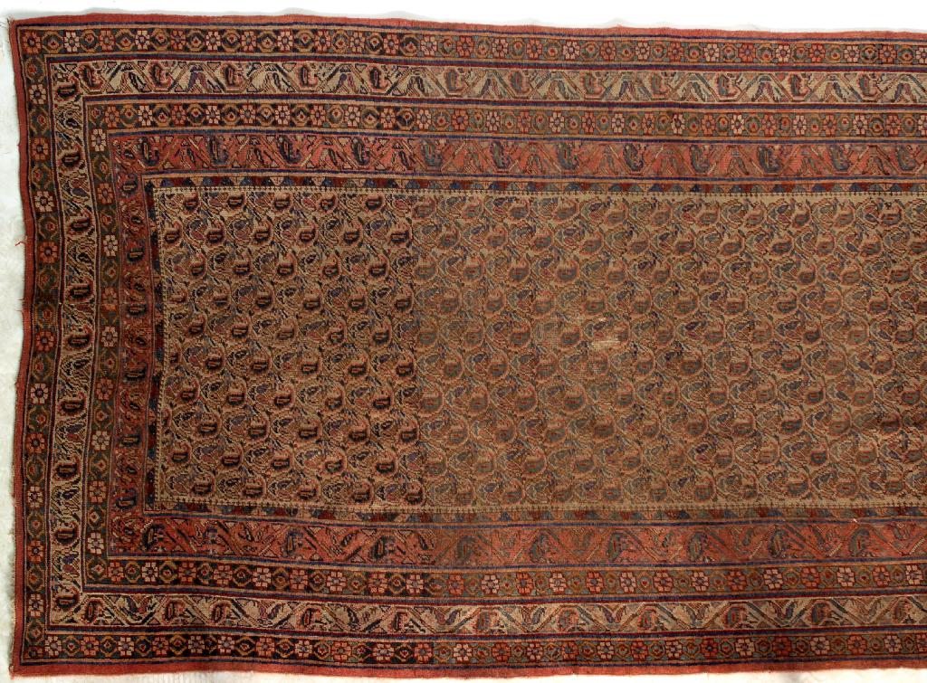 Appraisal: SARABAND RUG late th early th century the abrashed field