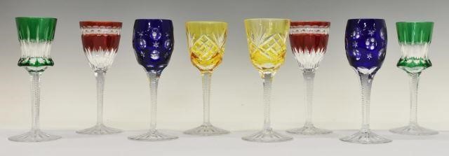 Appraisal: lot of Faberge Na Zdorovya liqueur glasses colored to clear