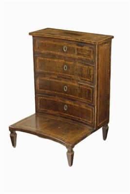 Appraisal: An early th century Italian rosewood prie-dieu fitted with four