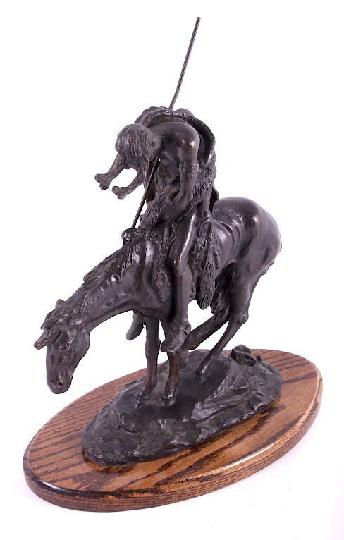 Appraisal: End of the Trail Bronze Sculpture by James Fraser For