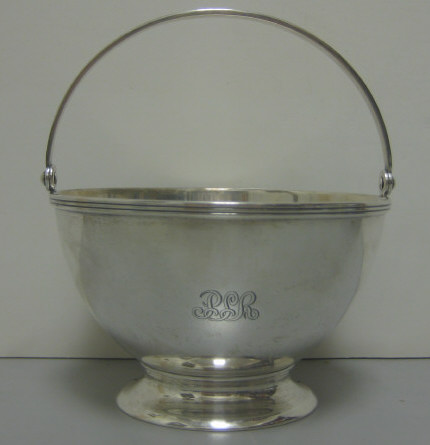 Appraisal: TIFFANY CO NEW YORK NY Sterling solver small basket footed