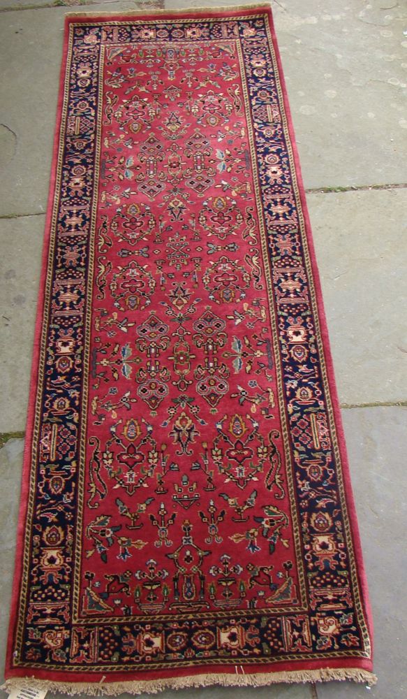 Appraisal: ORIENTAL RUG SAROUK DESIGN RUNNER ' x ' Traditional floral