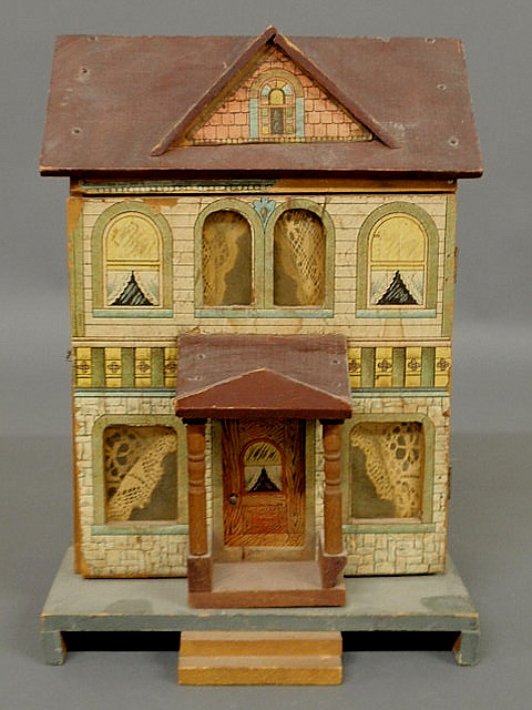 Appraisal: Lithographed dollhouse by R Bliss Mfg Co Pawtucket RI -