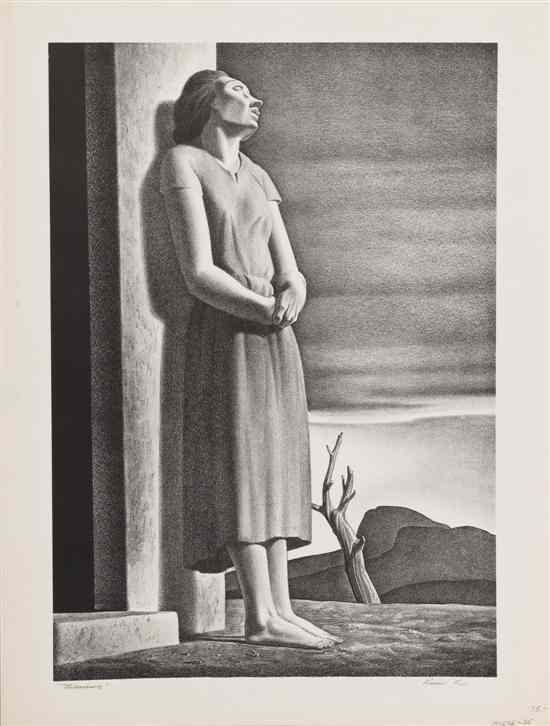 Appraisal: Rockwell Kent American - Weltschmerz lithograph edition of signed Rockwell