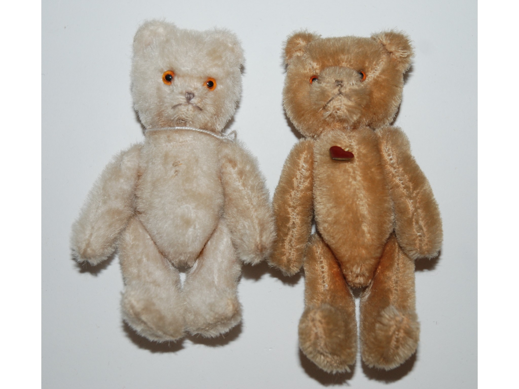 Appraisal: Two Berg miniature Teddy Bearswith stitch noses and mouths swivel