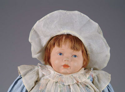 Appraisal: KAMKINS CLOTH DOLL Auburn colored hair enhances the finely painted