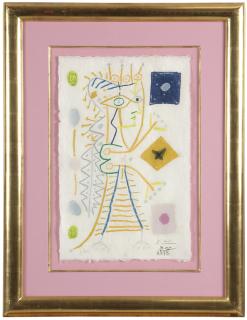 Appraisal: after Pablo Picasso ''Jacqueline'' signed in pencil lower right Picasso