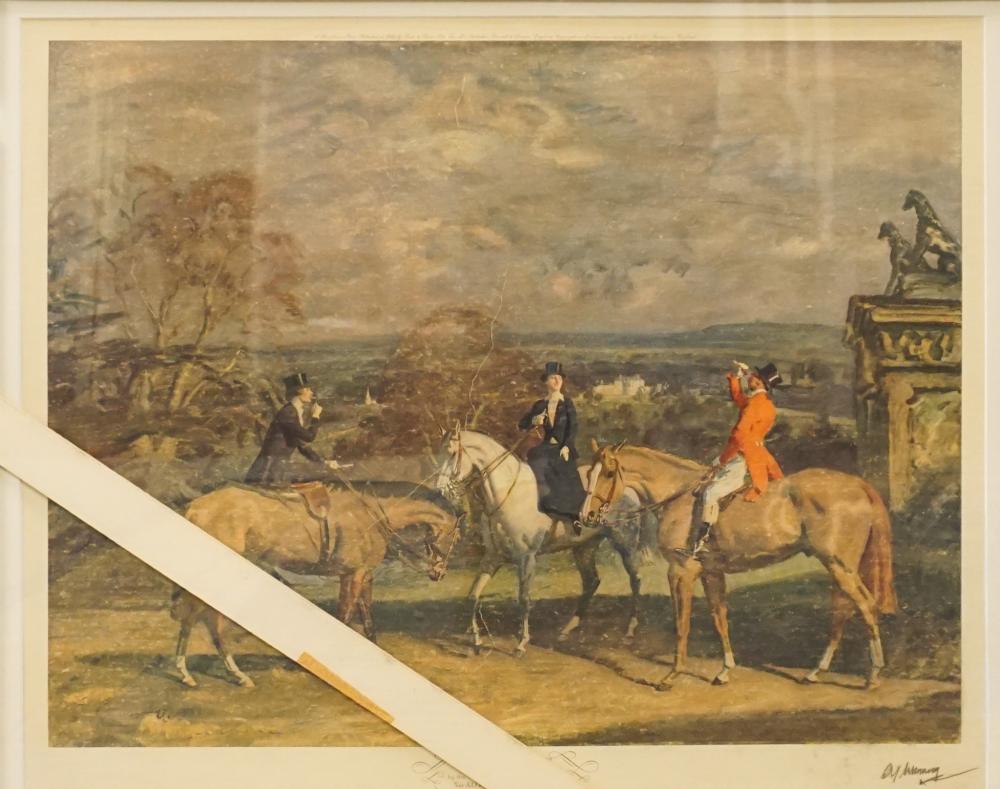 Appraisal: After Sir Alfred J Munnings His Old Demesne Photolithograph bears