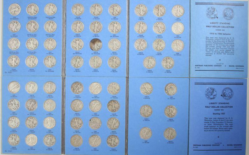 Appraisal: Complete Walking Liberty Half Dollar Set - all keys included