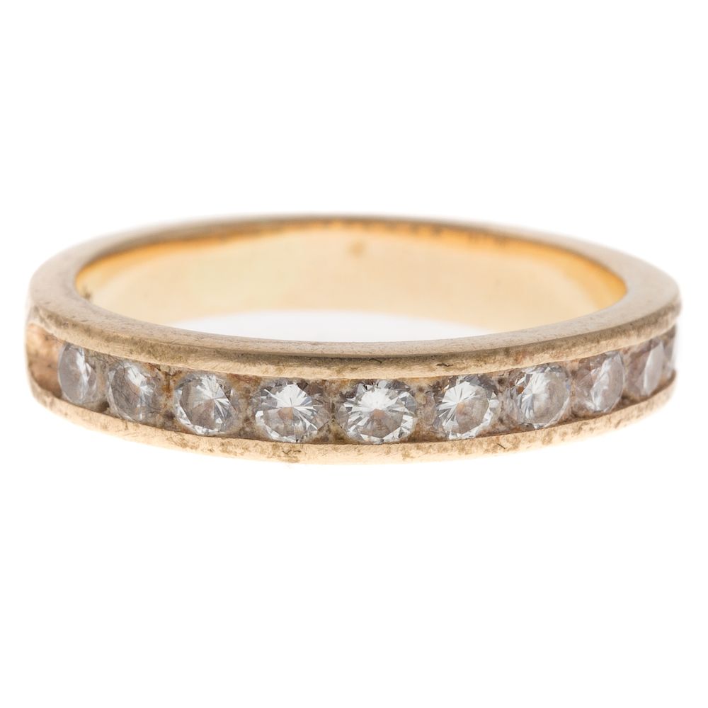 Appraisal: A Ladies Diamond Wedding Band in K Gold K yellow