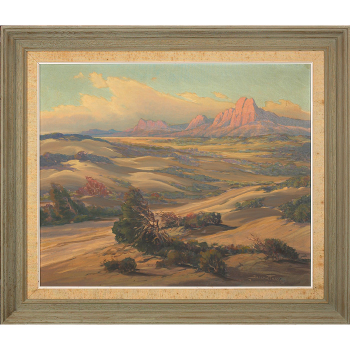 Appraisal: Joseph P Frey American - Western Landscape oil on canvas