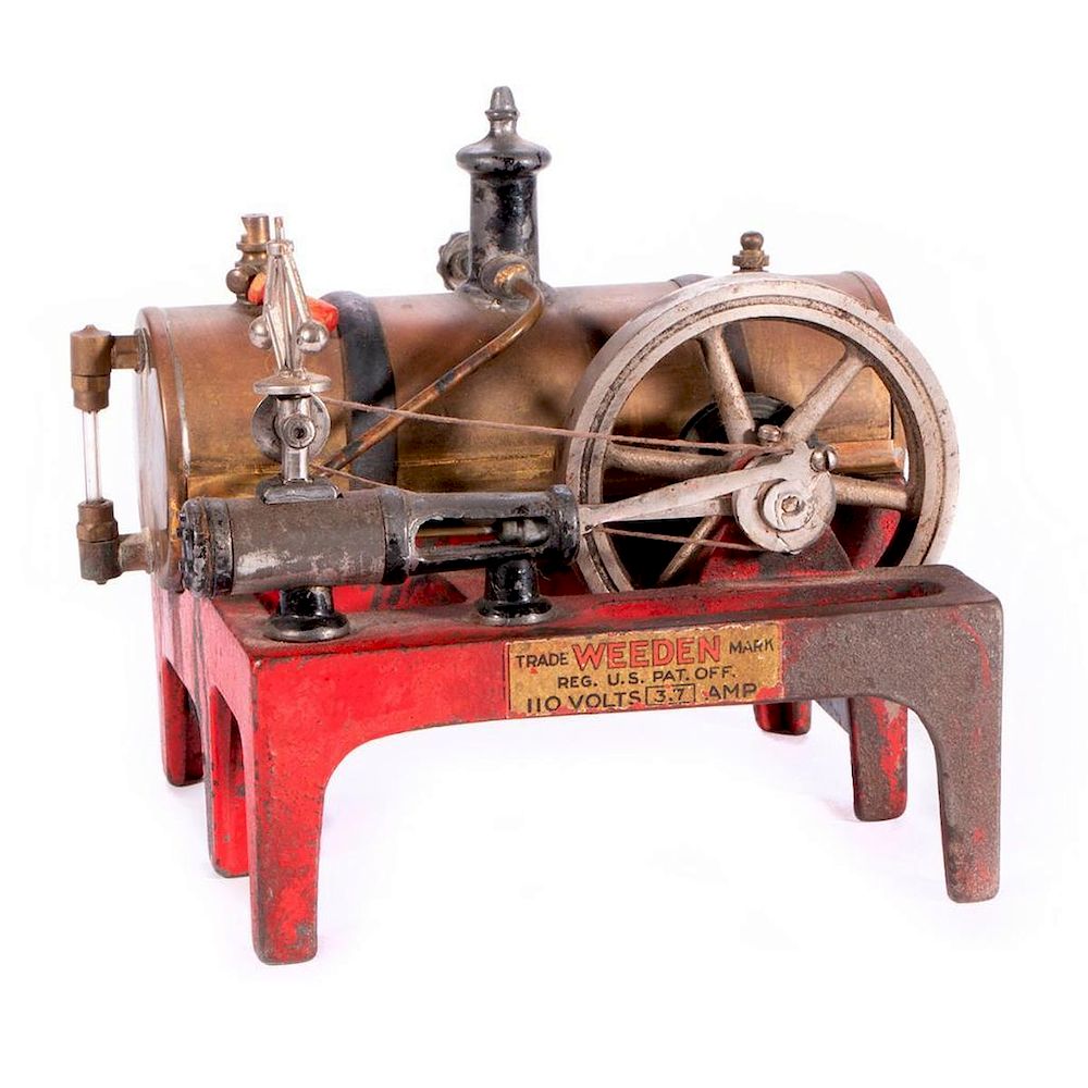 Appraisal: Vintage model steam engine A Vintage Weeden model steam engine