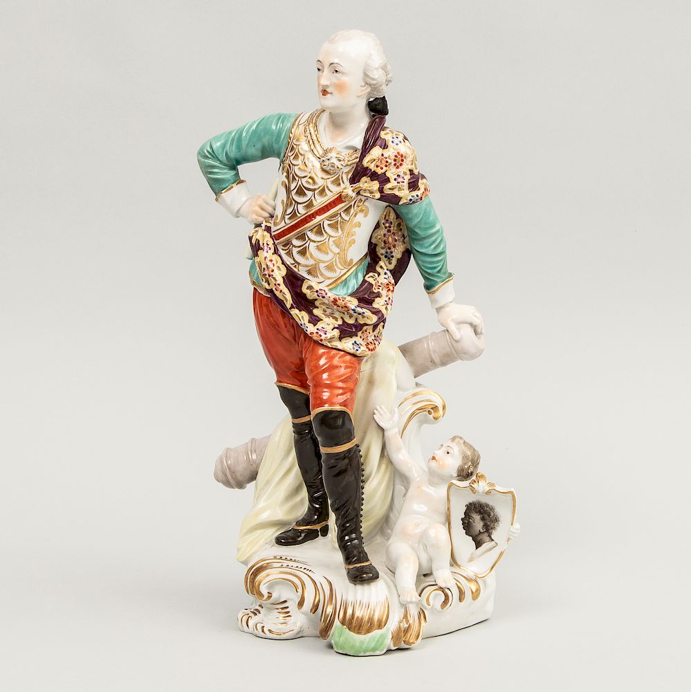 Appraisal: Derby Porcelain Figure of General Conway Unmarked with taped jelly