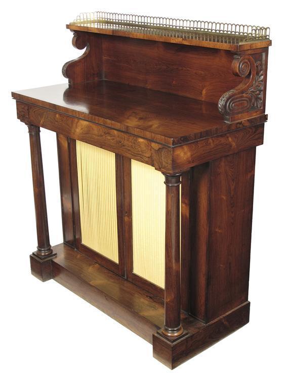 Appraisal: A George IV rosewood chiffonier