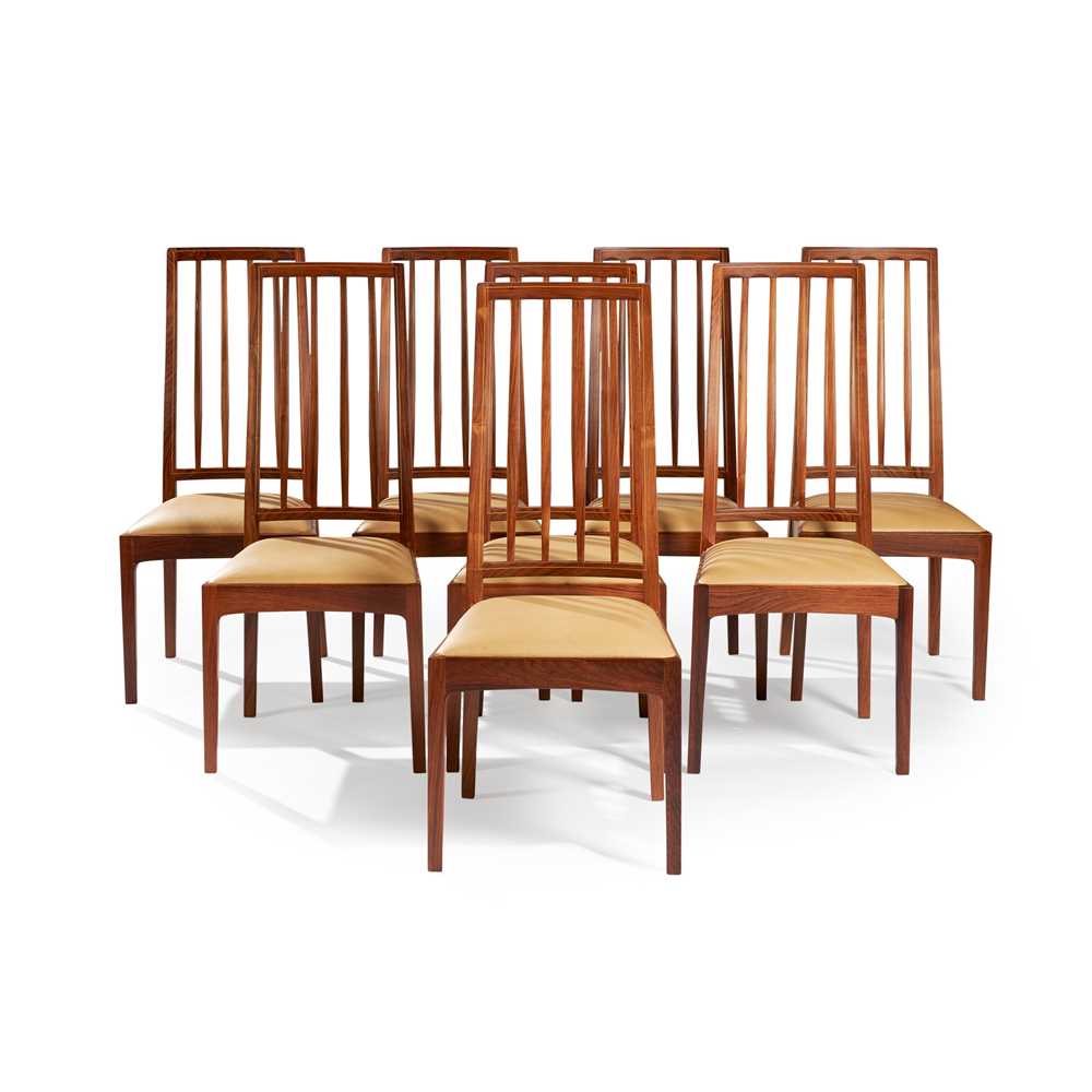 Appraisal: Y EDWARD BARNSLEY - SET OF TEN DINING CHAIRS CIRCA