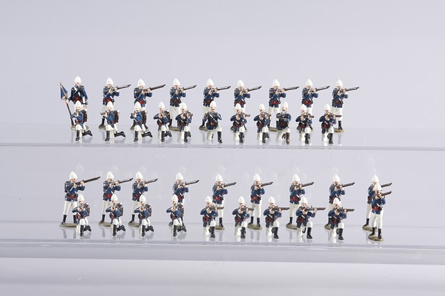 Appraisal: A similar lot of metal figures representing French Infantry Indo-China