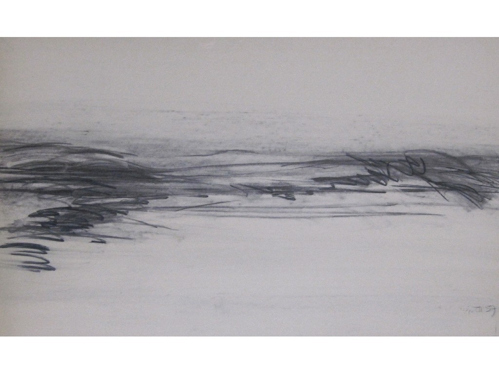 Appraisal: BRUCE TIPPETT b Charcoal 'Abstraction VII' signed and dated recto