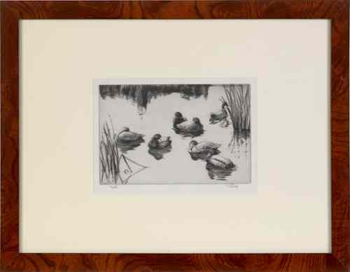 Appraisal: Richard Bishop American - four signed etchings th c x