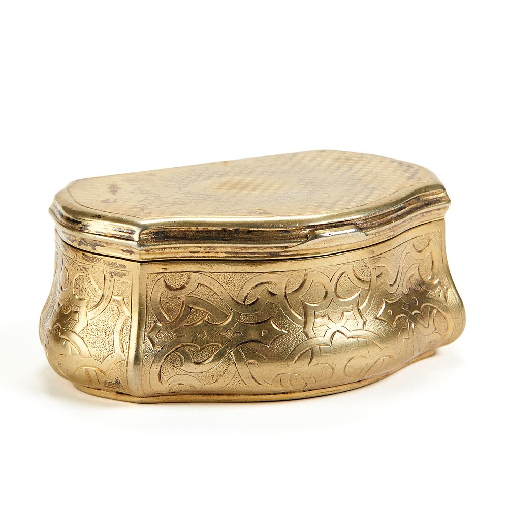 Appraisal: th c Russian Gilt Sterling Silver Box th century Russian