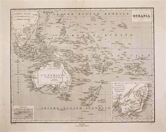 Appraisal: MAP ASIA AND PACIFIC A group of five maps of